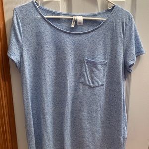 H&M light blue pocket tee